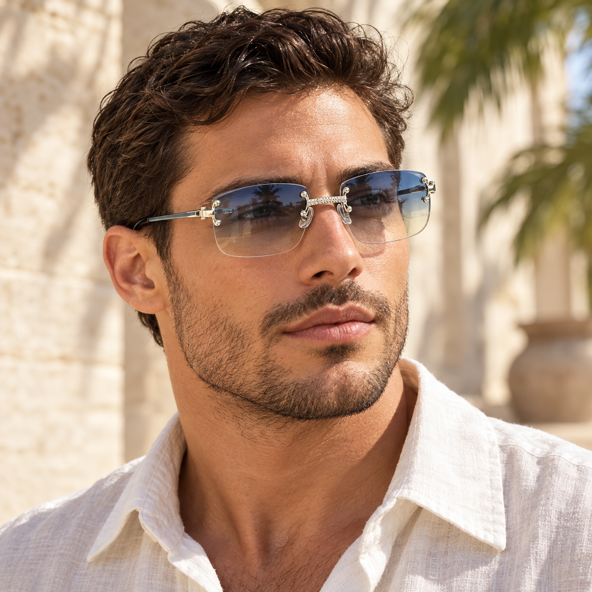OLAYZ Model #8 Bleu dégradé — porté